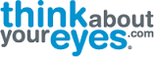 think about your eyes.com logo and link